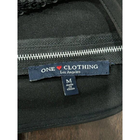 One Love Clothing Sequin Halter Crop Top With Back Zipper Closure Sz Medium - Picture 5 of 8